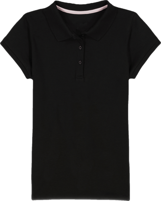 Big Girls Short Sleeve Interlock Polo Shirt