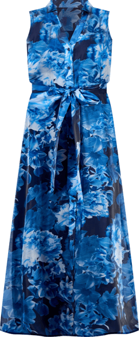 Women's Sleeveless Maxi Shirtdress