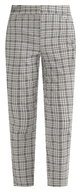 Sarah Dogtooth Pant in Ivory Check