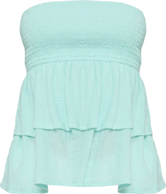 Women's Harleigh Ruffled Linen Look Tube Top