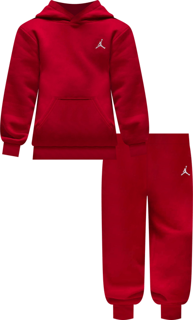 Jordan Brooklyn Fleece Conjunto de 2 piezas de sudadera con gorro para niños talla pequeña