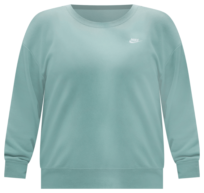 Nike Sportswear Club Fleece Women's Loose Crew-Neck Sweatshirt (Plus Size)