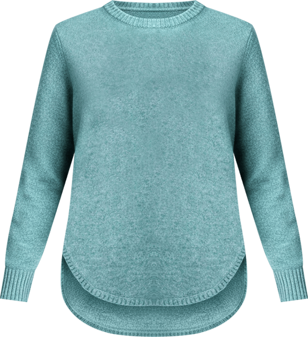 Women's Plus Size Scoop Hem Sweater