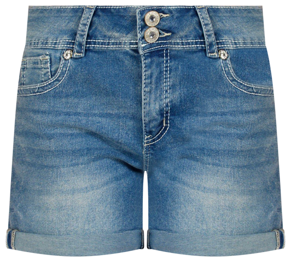 Gemma Rae Juniors Bandana Pockets Denim Shorts