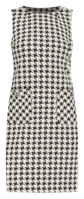 ワンピース Buckingham Houndstooth Knit Dress Tommy Hilfiger Women's Knit Houndstooth Sleeveless Shift