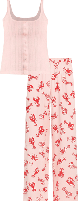 Lindsay Women's Pajama Tank Top And Pants Set