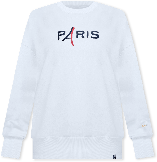 Phoenix Fleece París Saint-Germain Dessuadora de futbol oversized de coll rodó Nike - Dona