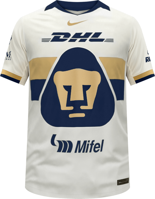 Pumas UNAM 2025/26 Stadium Home Men's Nike Dri-FIT Soccer Replica Jersey