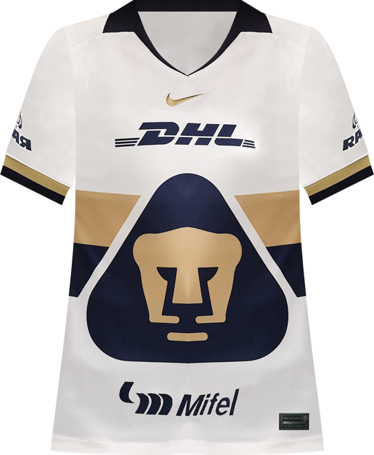 Pumas UNAM local 2025/26 Stadium Jersey de fútbol Nike Dri-FIT Replica para niños talla grande