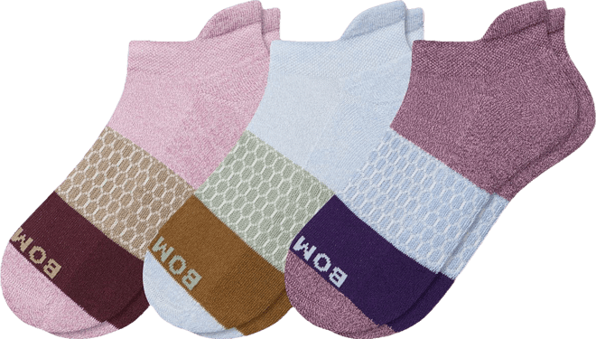 Bombas Adult Solid Ankle Socks - 3 Pack