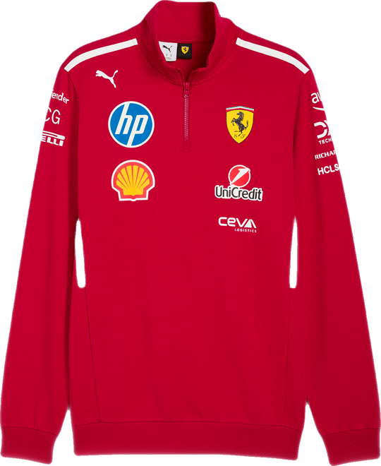 PUMA Scuderia Ferrari Team Men's Half-Zip Motorsport Sweatshirt