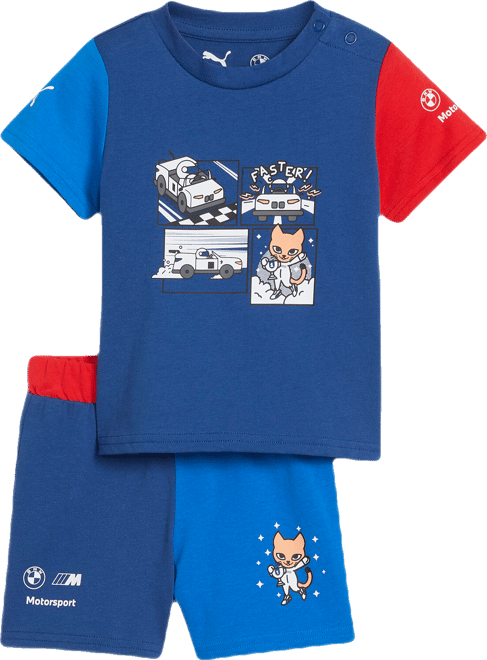PUMA BMW M Motorsport Matching Sets Toddlers' 2-Piece T-Shirt & Shorts Set