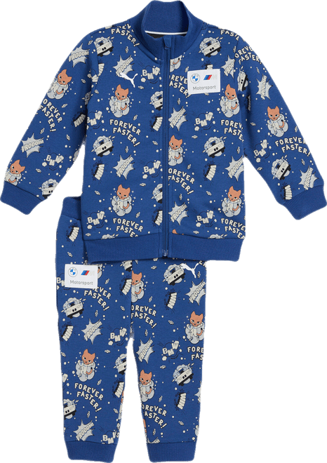PUMA BMW M Motorsport Matching Sets Toddlers' 2-Piece Zip-Up Jacket & Pants set
