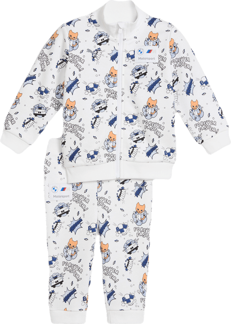 PUMA BMW M Motorsport Matching Sets Toddlers' 2-Piece Zip-Up Jacket & Pants set