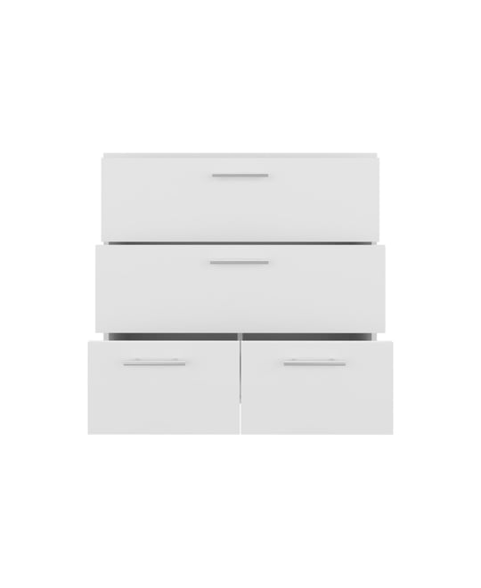 Goshen Dresser, 4 Drawers, 4 Legs, White