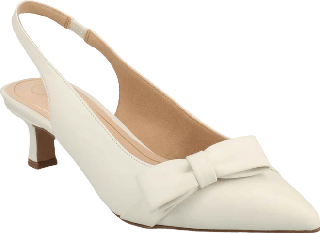 Women's Paloma Bow Kitten Heel Slingback Pumps