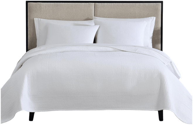 Cotton Voile Solid 3-Pc. Quilt Set, Queen