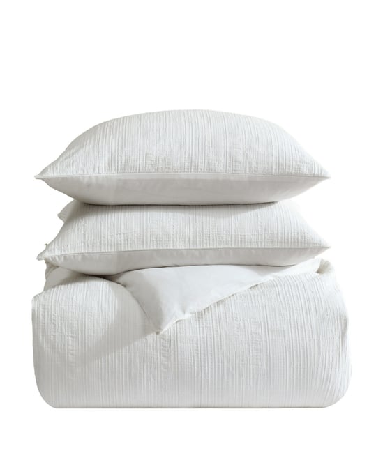 Bark Texture Cotton Jacquard 3-Pc. Comforter Set, King