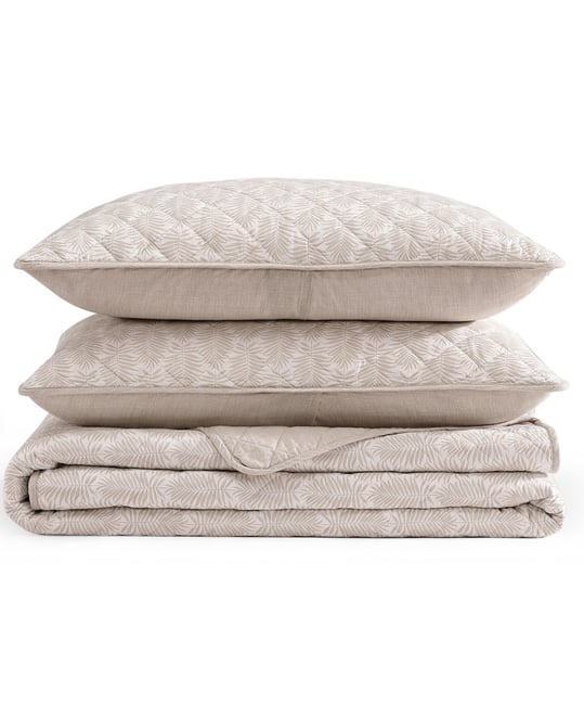 Tommy Bahama Fronds Cotton Reversible 3-Pc. Quilt Set, King