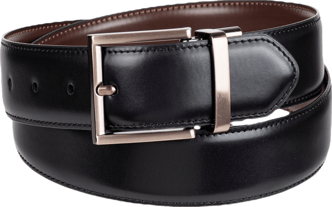 Men's 2-In-1 Reversible Feather Edge Dress Belt