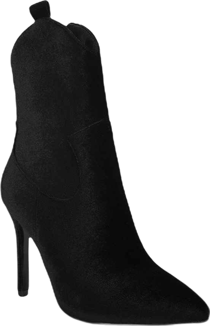 Nat-love Womens Velvet Cow Girl ankle boot