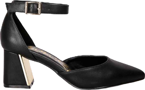 Myla Faux Leather Metallic Sling Heeled Sandals Women