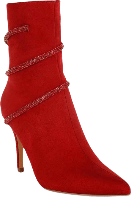 Roda Rhinestone Wrap-Around Stiletto Boots
