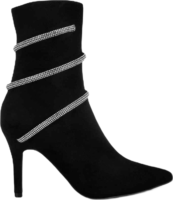 Roda Rhinestone Wrap-Around Stiletto Boots