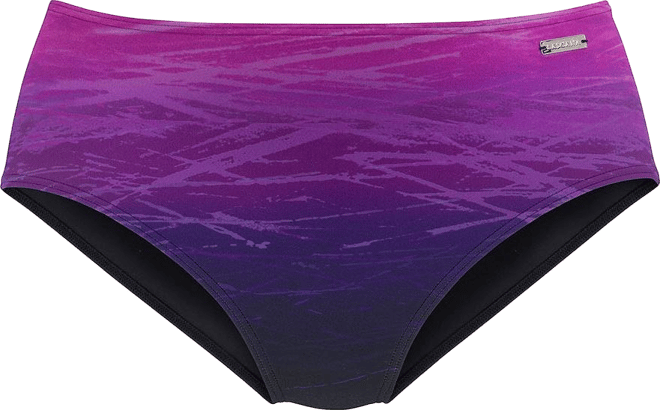 Women's Printed Mid Rise Bikini Swimsuit Bottom