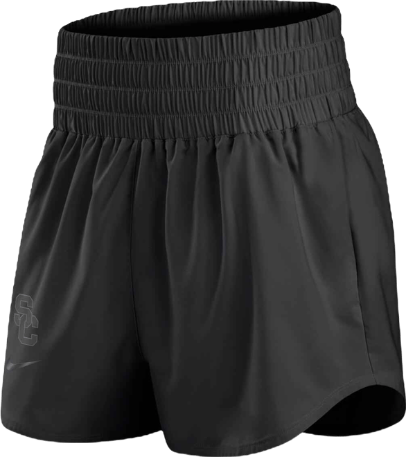 Women's Black Usc Trojans Performance One High-Rise Shorts