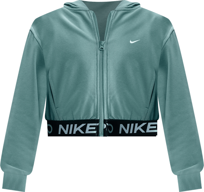 Nike Pro Fleece Felpa con cappuccio e zip a tutta lunghezza Dri-FIT – Ragazza