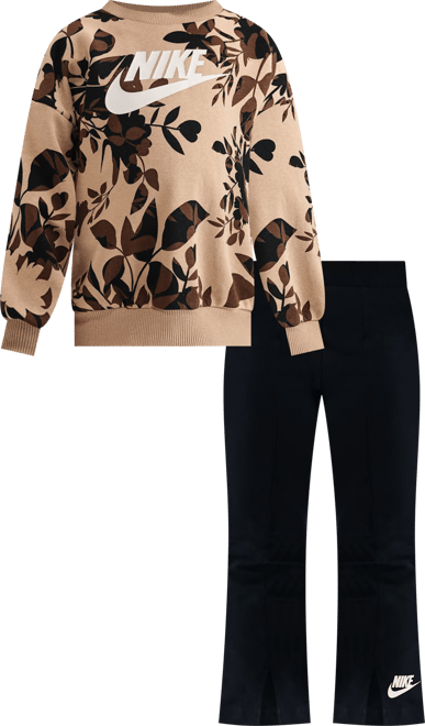 Nike Toddler Floral Camo Crew and Leggings Set