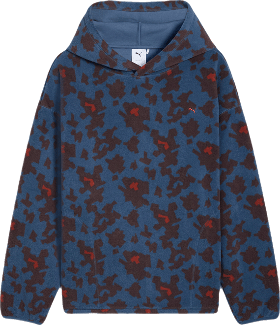 PUMA All-Over-Print Men's Patterned Fleece Hoodie