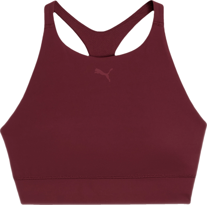PUMA Shapeluxe High Neck Women's Moisture Wicking, Mid Impact Sports Bra