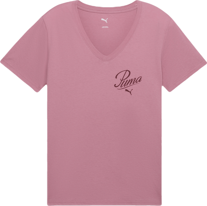 PUMA Essentials Script Women's V-Neck T-Shirt