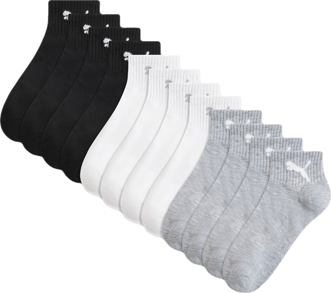 PUMA Women's Quarter Crew Socks (6 Pairs)