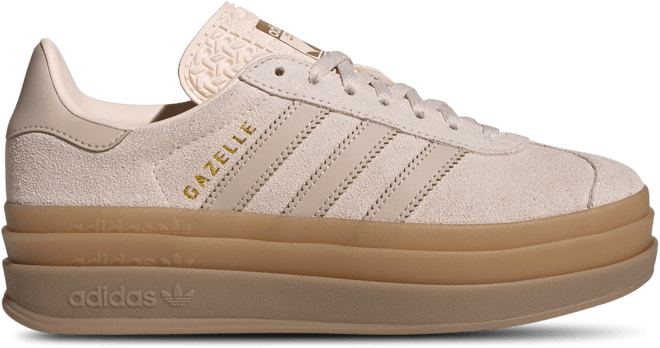 adidas Originals Gazelle Bold Wonder Quartz/Wonder Taupe Grade School Girls' Shoes, Size: 5