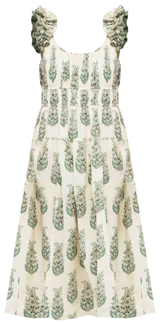 Jade Terrace Cotton Linen Liana Dress
