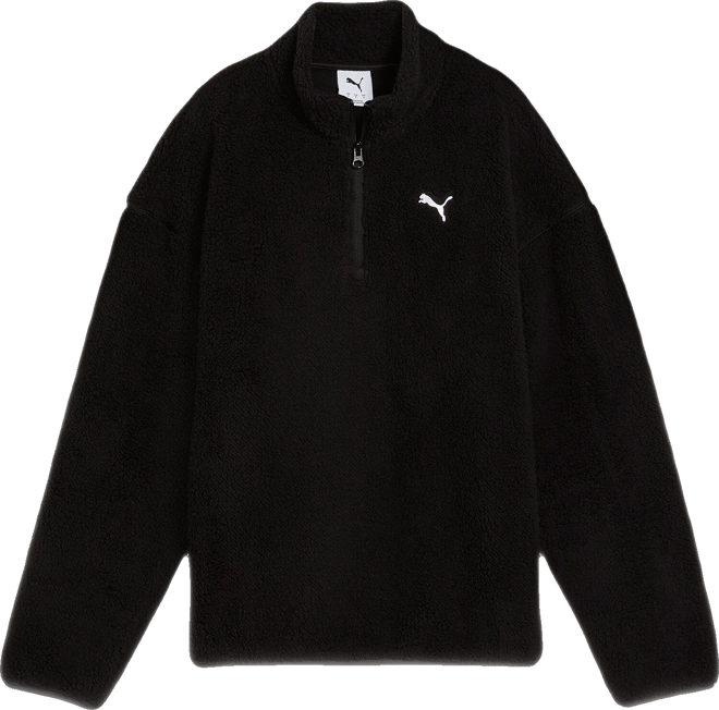 PUMA Elevated Essentials Sherpa Quarter-Zip Pullover