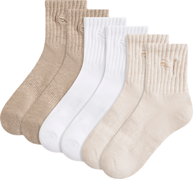 PUMA Quarter Crew Socks (3 Pairs)