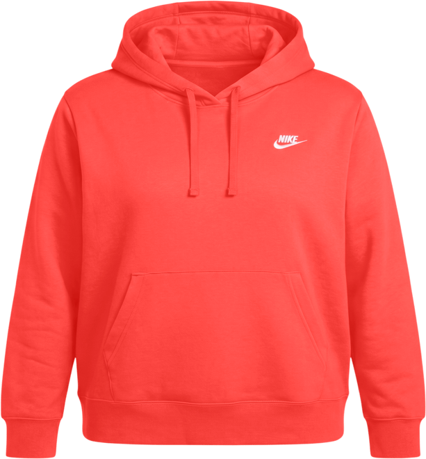 Nike Sportswear Club Fleece Sudadera con gorro sin cierre para mujer (talla grande)
