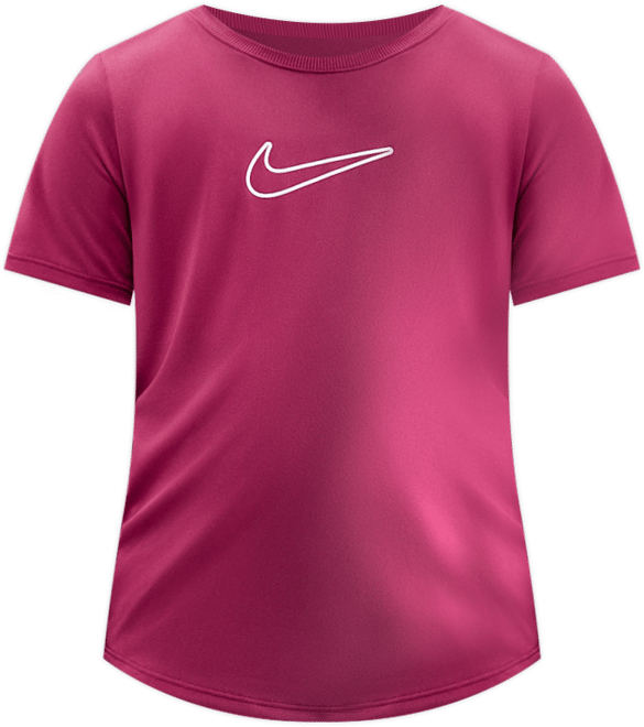 Nike One Fitted Older Kids' (Girls') Dri-FIT Short-Sleeve Top
