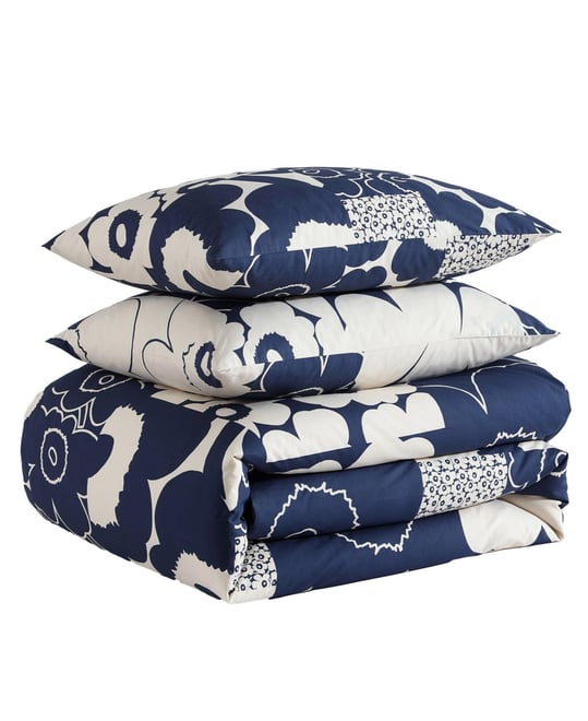Unikko Kollaasi Cotton 3-Pc. Duvet Cover Set, King