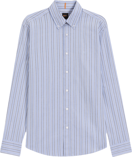 Boss by  Men's Stretch-Cotton Dobby Regular-Fit Shirt