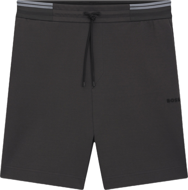 Boss by  Men's Cotton-Blend Stripe Detail Shorts