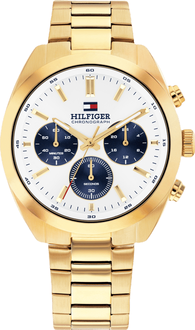Men's Chronograph Gold Tone Stainless Steel Bracelet Watch, 40mm