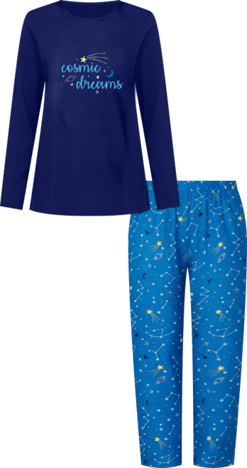 Women's Long Sleeve Knit Pj Set