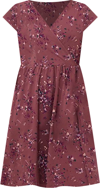 Women's Organic Cotton Fit & Flare Crossover Dress