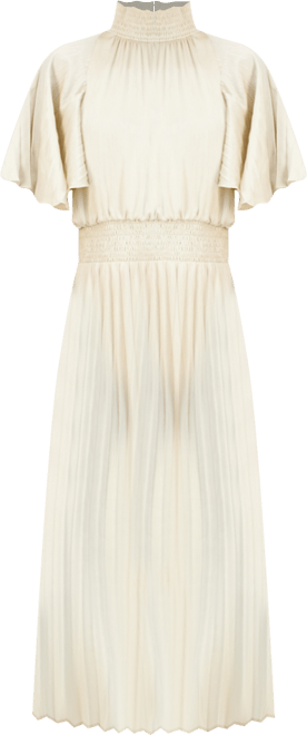 Women's Pleated Smocked Dress