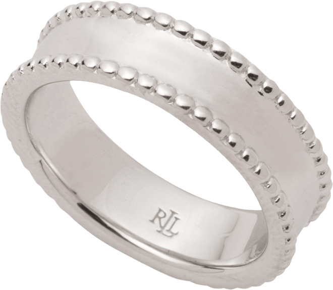 Lauren Ralph Lauren Silver-Tone Bead (8 mm) Bracelet - Macy's